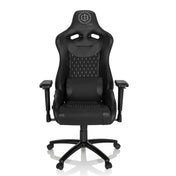 Svart Spelstol GAMEBREAKER SX 04 med quiltat mönster och armstöd från hjh OFFICE