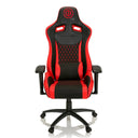 Spelstol GAMEBREAKER SX 04 i svart-rött med quiltat överdrag och svankkudde från hjh OFFICE