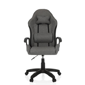Spelstol GAMEBREAKER W01 i grått och svart med nack- och ländkudde från MyBuero