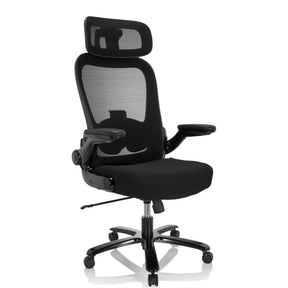 Svart XXL snurrstol INSTRUCTOR SW I PRO med nätryggstöd, nackstöd och armstöd från hjh OFFICE