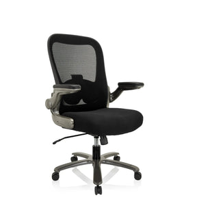 XXL snurrstol INSTRUCTOR T I i svart med nätryggstöd och tygsits från hjh OFFICE