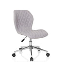 Ljusgrå Snurrstol för barn JOY II med quiltat överdrag och silverfärgat stjärnfot från hjh OFFICE