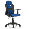 Snurrstol för barn KID GAME AL i svart-blått med två armstöd och hjul från hjh OFFICE