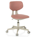 Rosa Snurrstol för barn KIDDY CLASSIC med beige stomme och hjul från hjh OFFICE