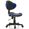 Snurrstol för barn KIDDY GTI-2 i grått och blått med nätrygg och hjulstjärna från hjh OFFICE