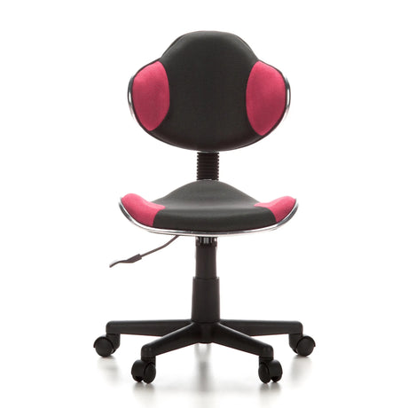 Grå Snurrstol för barn KIDDY GTI-2 med rosa accenter och nättyg från hjh OFFICE