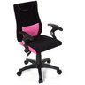 Snurrstol för barn KIDDY PRO AL i svart-rosa med armstöd och hjul från hjh OFFICE