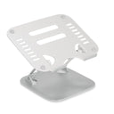 Silverfärgat Underlägg för bärbar dator LAPTOP STAND med ventilationsspringor och justerbart stativ från hjh OFFICE