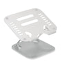 Silverfärgat Underlägg för bärbar dator LAPTOP STAND med ventilationsspringor och justerbart stativ från hjh OFFICE