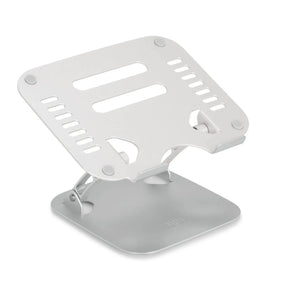 Silverfärgat Underlägg för bärbar dator LAPTOP STAND med ventilationsspringor och justerbart stativ från hjh OFFICE