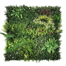 Grön växtmatta LEAFLUXE 3D med olika konstgjorda ormbunkar och blad från hjh LIVING