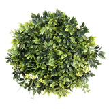 Grön Växtmatta LEAFLUXE WALL 2 med tätt bladverk och små vita blommor från hjh LIVING