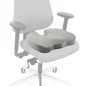 Grå Sittdyna MEDISIT VIII med ergonomisk form på en kontorsstol från hjh OFFICE