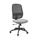 Grå Professionell kontorsstol Minoro B med nätryggstöd och vadderad sits från hjh OFFICE