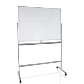 Whiteboard MULTIBOARD I med vit skrivyta och silverfärgat stativ på hjul från hjh OFFICE