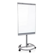 Whiteboard MULTIBOARD i silver med vit skrivyta på ett rullbart stativ från hjh OFFICE