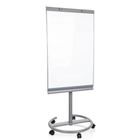 Whiteboard MULTIBOARD i silver med vit skrivyta på ett rullbart stativ från hjh OFFICE