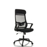 Svart Home Office kontorsstol NEKEO med nätryggstöd och armstöd från hjh OFFICE