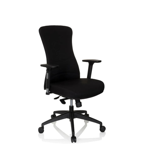 Svart Professionell kontorsstol OFFICE XT PRO med armstöd och stjärnfot med hjul från hjh OFFICE