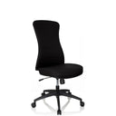Svart Professionell kontorsstol OFFICE XT med tygbeklädnad och fem hjul från hjh OFFICE