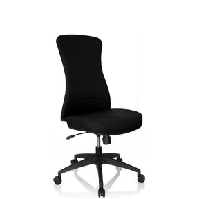 Svart Professionell kontorsstol OFFICE XT med tygbeklädnad och fem hjul från hjh OFFICE
