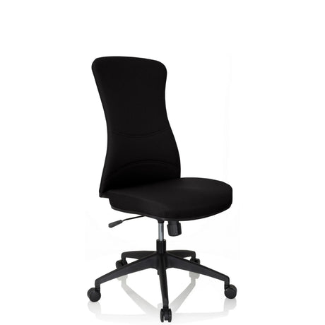 Svart Professionell kontorsstol OFFICE XT med tygbeklädnad och fem hjul från hjh OFFICE