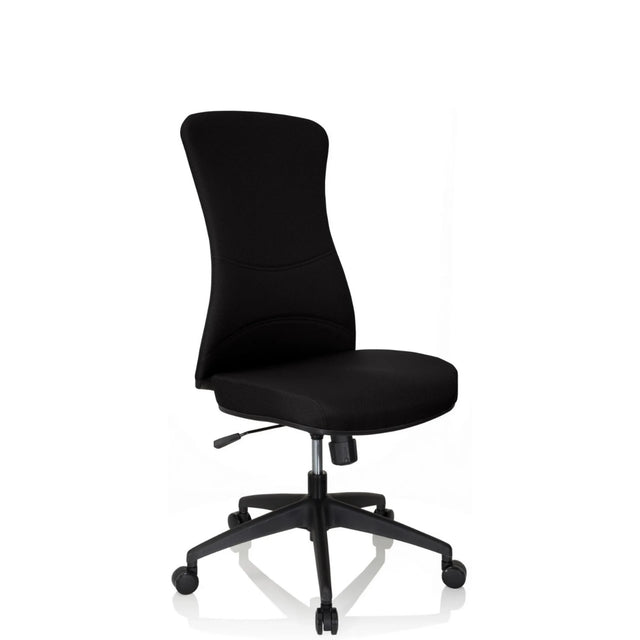 Svart Professionell kontorsstol OFFICE XT med tygbeklädnad och fem hjul från hjh OFFICE