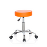 Orange svängbar stol OPERATOR II med blank kromställning och fem dubbelhjul från hjh OFFICE