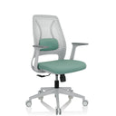 Home Office kontorsstol PARFERIO W i mint med vit ram och nätrygg från hjh OFFICE