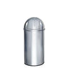 Papperskorg PUSH 35L i blank krom med push-lock från hjh OFFICE