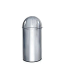 Papperskorg PUSH 35L i blank krom med push-lock från hjh OFFICE