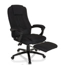 Svart Home Office chefsfåtölj RELAX CL190 med integrerat fotstöd och armstöd från MyBuero