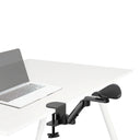 Svart Armstöd RELEX RT1 med bordsfäste och justerbar ledarm från hjh OFFICE
