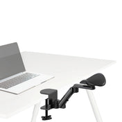Svart Armstöd RELEX RT1 med bordsfäste och justerbar ledarm från hjh OFFICE