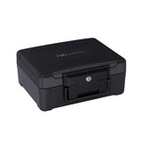Svart Kassaskåp Safe Compact Slim med robust hölje och ett lås från hjh OFFICE