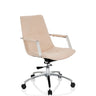 Home Office kontorsstol SARANTO II i beige med armstöd och kromad stjärnfot från hjh OFFICE