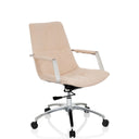 Home Office kontorsstol SARANTO II i beige med armstöd och kromad stjärnfot från hjh OFFICE