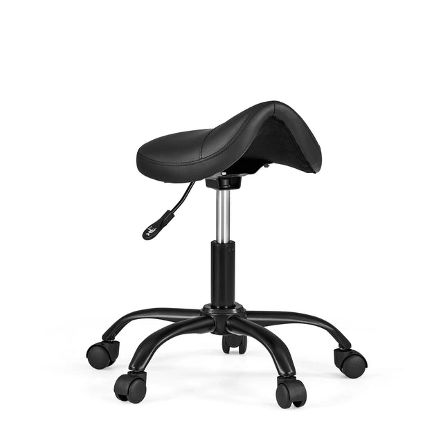 Sadelstol Sattix i svart med justerbar gasfjäder och fem hjul från hjh OFFICE