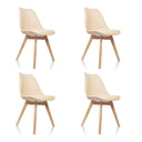 SCANDI 4 | 4-pack - Skålformad stol 