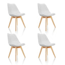 SCANDI 4 | 4-pack - Skålformad stol 