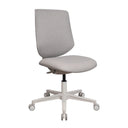 Home Office kontorsstol Sitflex Lady i färgen taupe med vit stjärnfot och hjul från hjh OFFICE