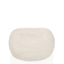 Beige sittsäck Sitzolo R med ribbad ytstruktur från hjh LIVING