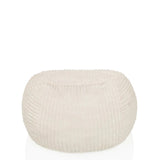 Beige sittsäck Sitzolo R med ribbad ytstruktur från hjh LIVING