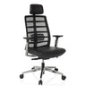 SPINIO ELITE L | Leder/Netz - High End Bürostuhl - buerostuhl24