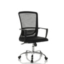 Home Office kontorsstol STAR-TEC S i svart med nätryggstöd och blankt stjärnfot från hjh OFFICE