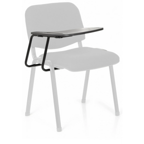 Fyrbent stol TABLET XT 600 i svart med integrerad skrivplatta från hjh OFFICE