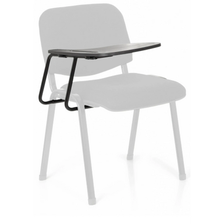 Fyrbent stol TABLET XT 600 i svart med integrerad skrivplatta från hjh OFFICE