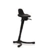Svart ståstol TOP WORK 34 med ergonomiskt utformad sits och stjärnfot från hjh OFFICE