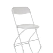 Vit Utomhusstol TUDELA XXL W med vikbar ram och slät sits från hjh OFFICE