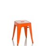 Orange Bistrostol VANTAGGIO med kvadratisk sits och handtagsöppning från hjh OFFICE